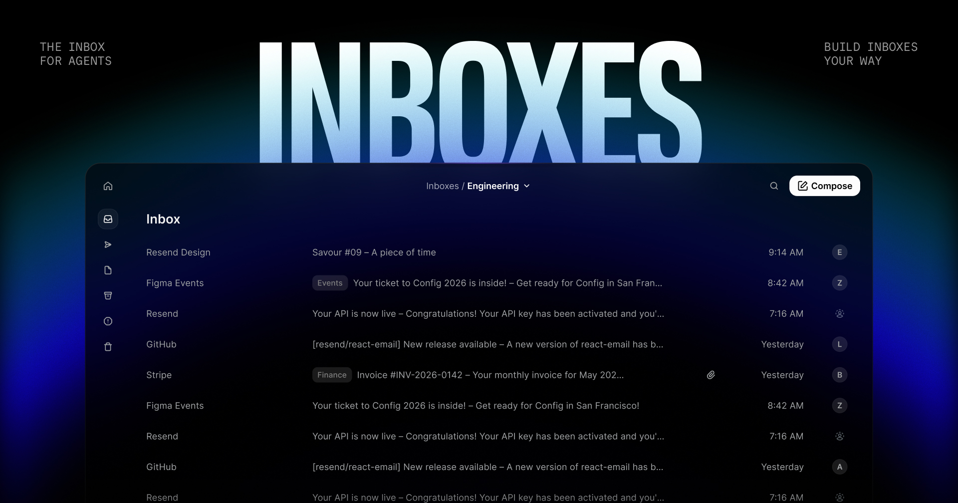 Announcing Inboxes