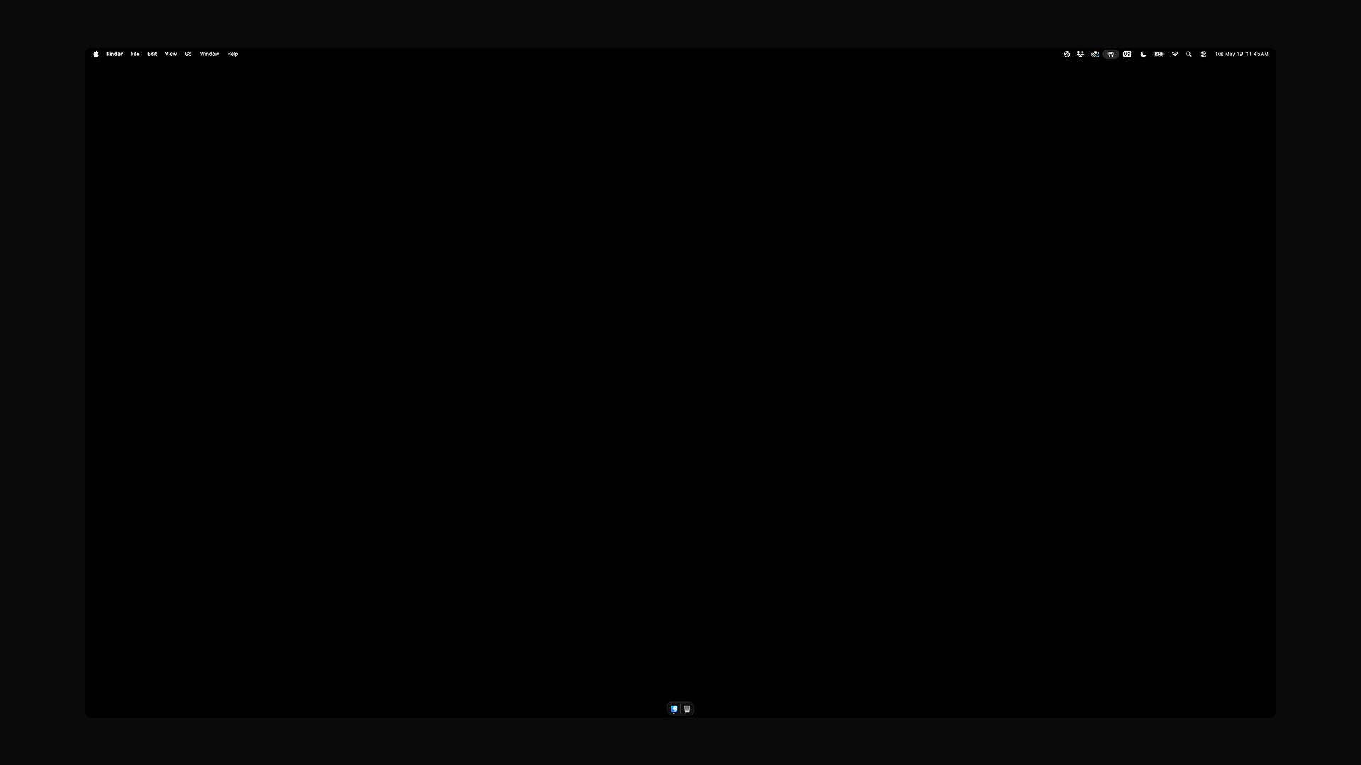 I always keep my desktop clean with a calm background